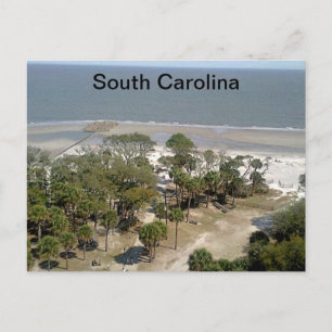 South Carolina Beach Foto Postkarte