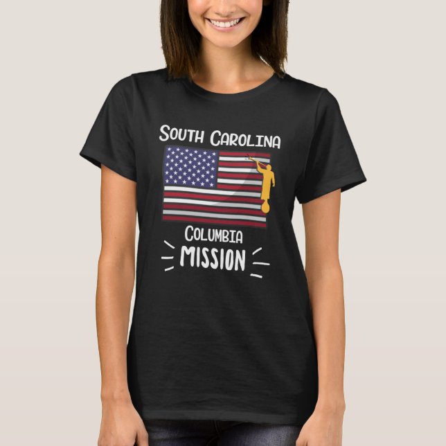 South Carolina Columbia Mormon LDS Mission Mission T-Shirt (Vorderseite)