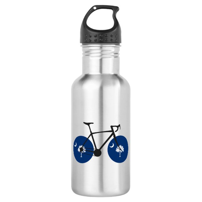 South Carolina Flag Bicycle Edelstahlflasche (Vorderseite)