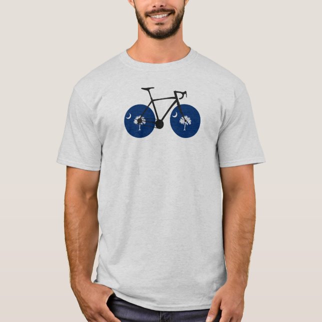 South Carolina Flag Bicycle T-Shirt (Vorderseite)