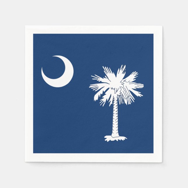 South Carolina Flag Cocktail Napkins Serviette (Vorderseite)