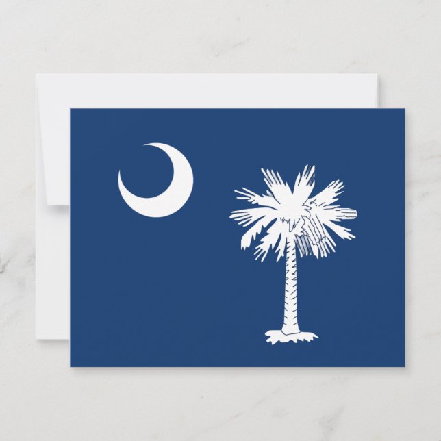 South Carolina Flag Danke Karte (Vorderseite)
