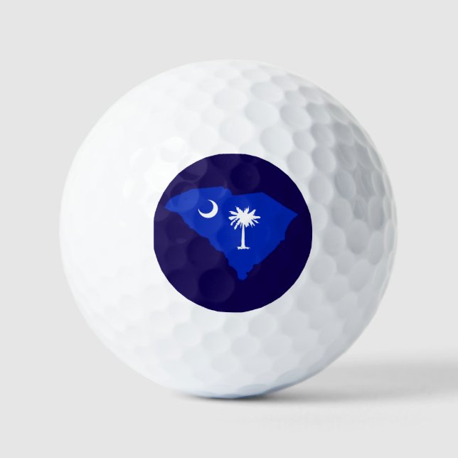 South Carolina Flag Golf Balls Golfball (Vorderseite)