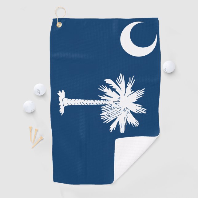 South Carolina Flag Golfhandtuch (Insitu)