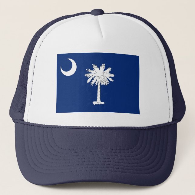 South Carolina Flag Hat Truckerkappe (Vorderseite)