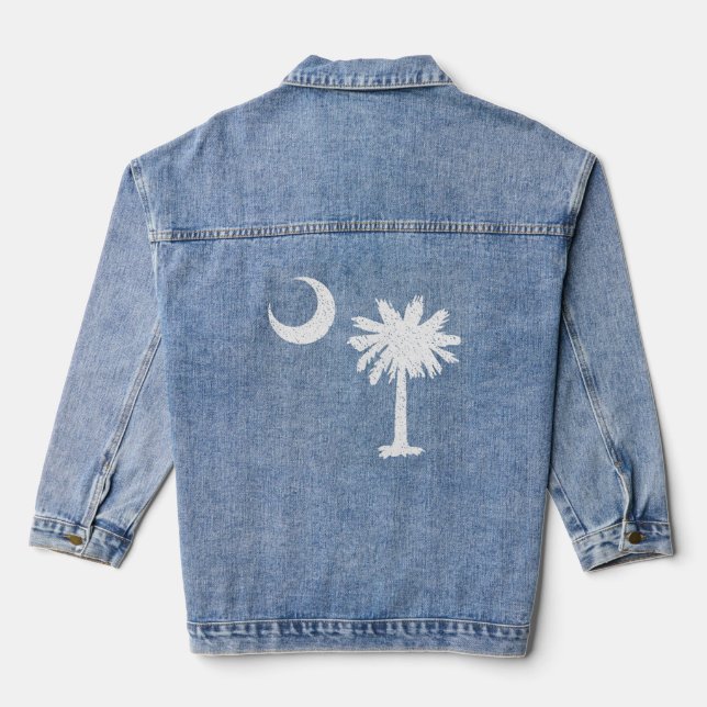 South Carolina Flag   Jeansjacke (Rückseite)
