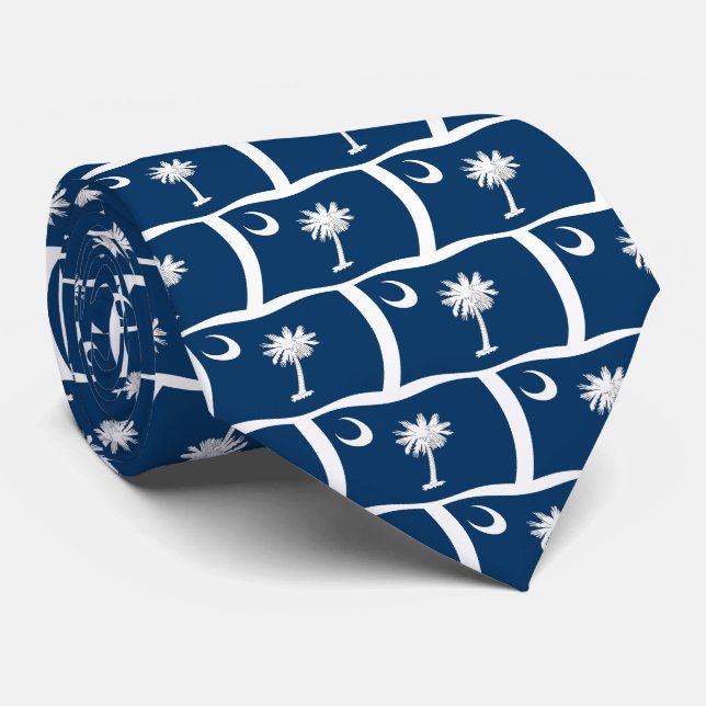 South Carolina Flag Krawatte (Gerollt)