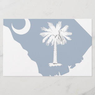South Carolina Flag Map