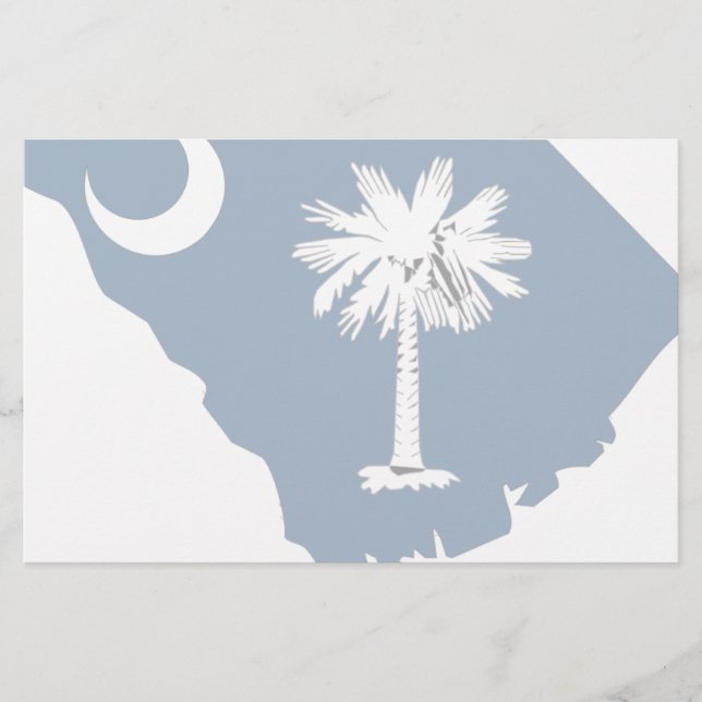 South Carolina Flag Map (Vorderseite)