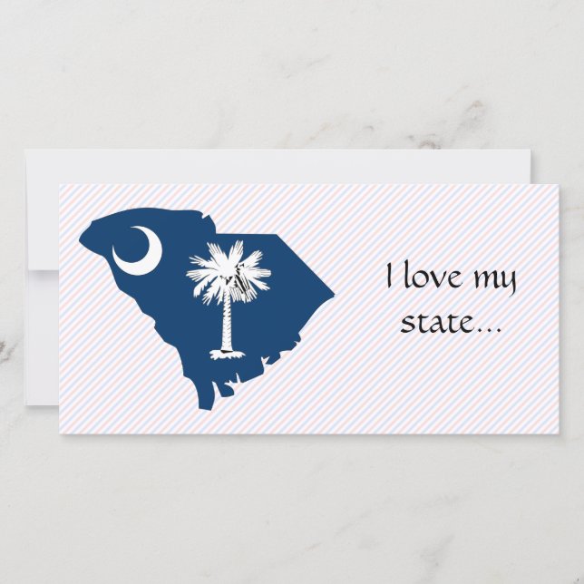 South Carolina Flag Map (Vorderseite)