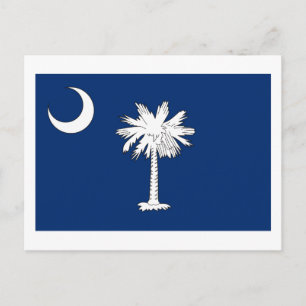 South Carolina Flag Postkarte