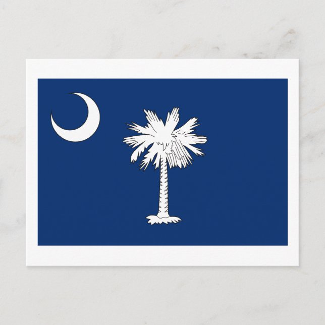 South Carolina Flag Postkarte (Vorderseite)