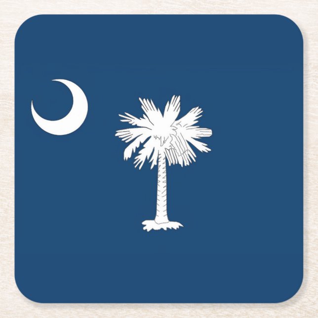 South Carolina Flag Rechteckiger Pappuntersetzer (Vorderseite)