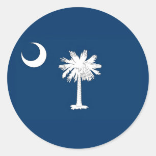 South Carolina Flag Runder Aufkleber