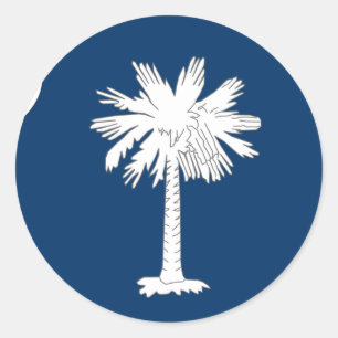 South Carolina Flag Runder Aufkleber