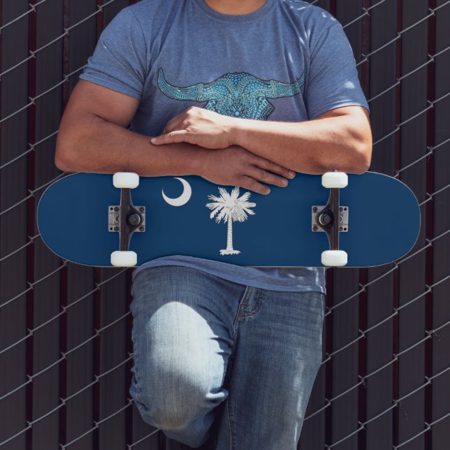 South Carolina Flag Skateboard (Außenbereich 3)