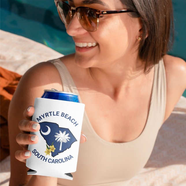 South Carolina Flag Staat Blume Gelbe Jessamin Dosenkühler (Von Creator hochgeladen)