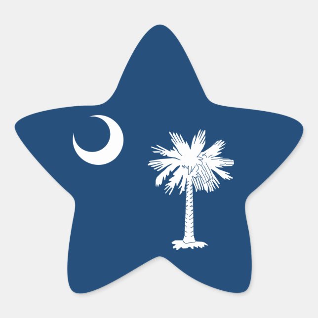South Carolina Flag Stern-Aufkleber (Vorderseite)