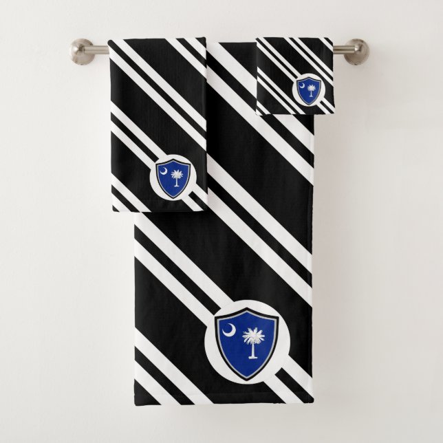 South Carolina-Flagge Badhandtuch Set (Insitu)