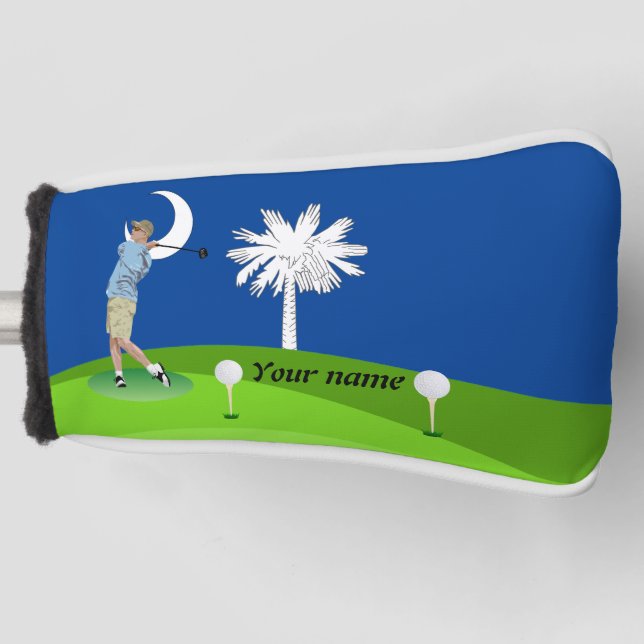 South Carolina-Flagge Golf Headcover (Vorderseite)