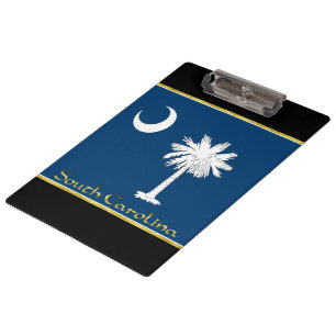 South Carolina-Flagge Klemmbrett