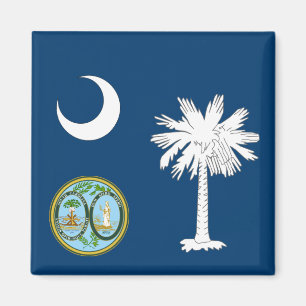 South Carolina-Flagge Magnet