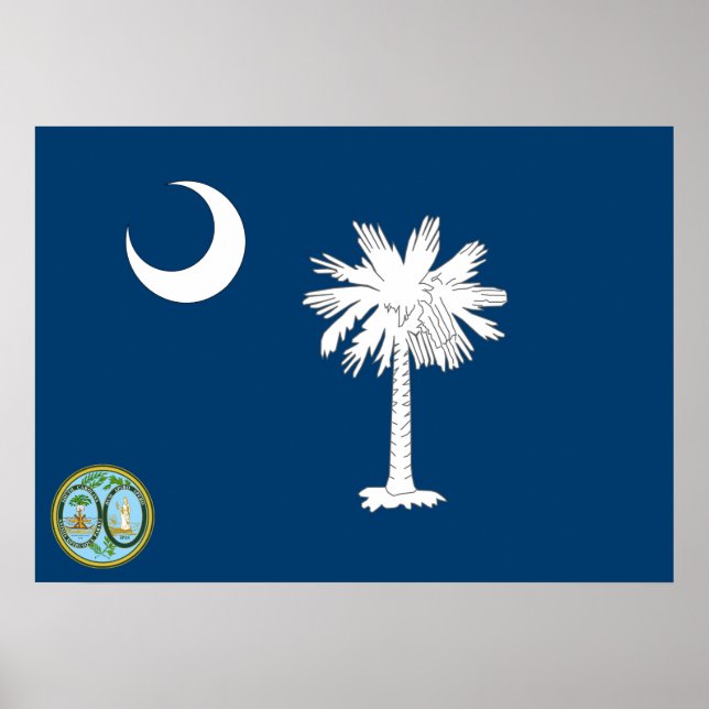 South Carolina-Flagge Poster (Vorne)
