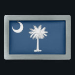 South Carolina-Flagge Rechteckige Gürtelschnalle<br><div class="desc">South Carolina-Flagge</div>