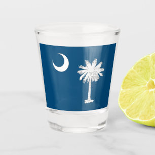 South Carolina-Flagge Schnapsglas