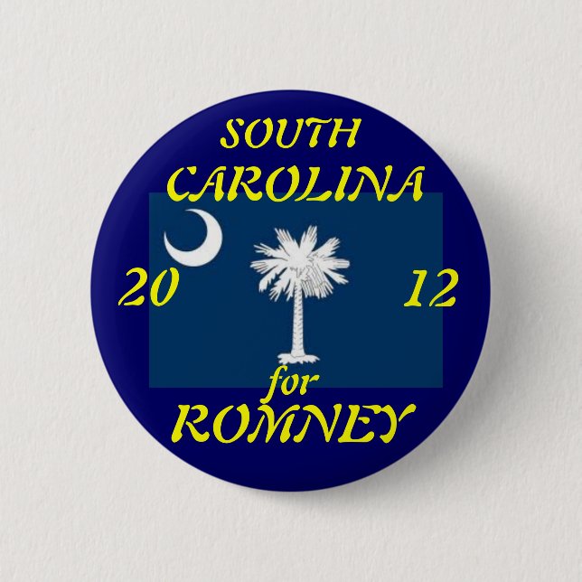 South Carolina für Romney 2012 Button (Vorderseite)