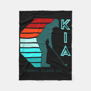 South Carolina Golfing Pro Retro Beach Kiawah Isla Fleecedecke