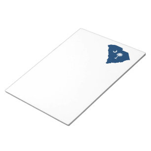 South Carolina in Blue und White Notizblock