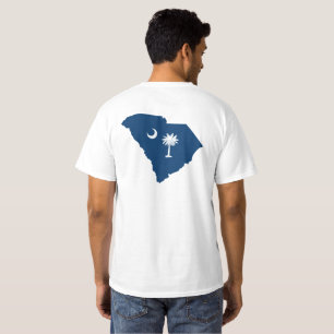 South Carolina in Blue und White T-Shirt