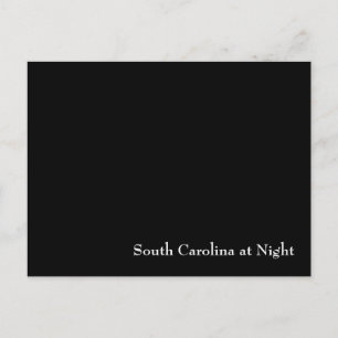 South Carolina in der Nacht Postkarte
