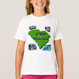 South Carolina Karte, Fotos und Text Hoodie