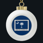 South Carolina Keramik Kugel-Ornament<br><div class="desc">South Carolina</div>