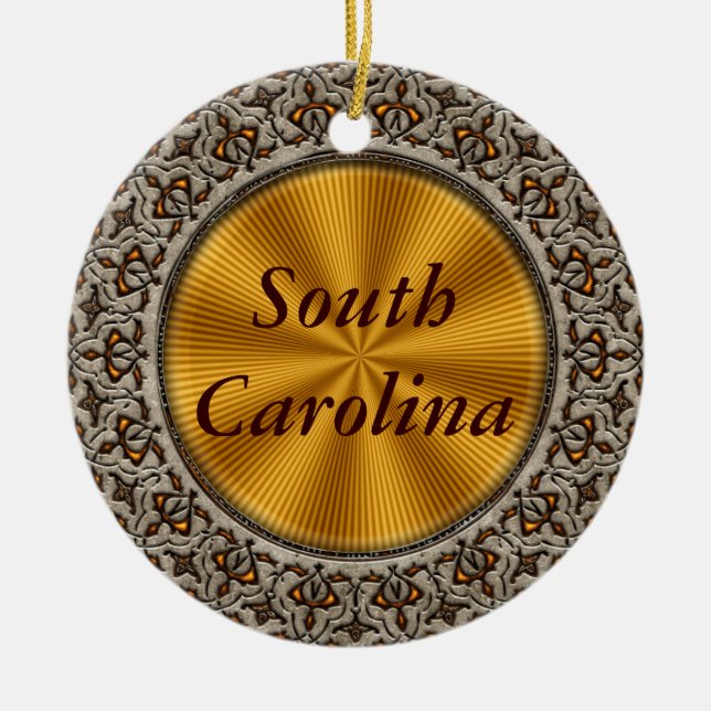 South Carolina Keramik Ornament (Vorne)