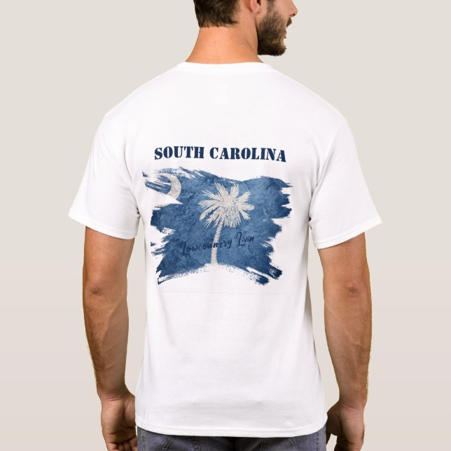 South Carolina Lowcountry Livin Gender Neutral T-Shirt (Rückseite)
