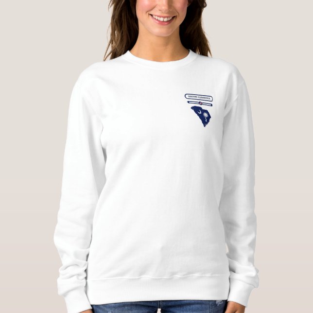 SOUTH CAROLINA MAP, SOUTH CAROLINA. SAMER BRASIL SWEATSHIRT (Vorderseite)