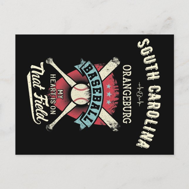 South Carolina Orangeburg Baseball Postkarte (Vorderseite)