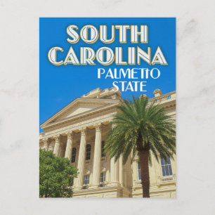 South Carolina Palmetto-Staat Postkarte