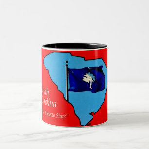 South Carolina - Palmetto State Postkarten-Tasse Zweifarbige Tasse