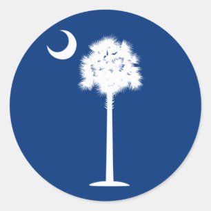 South Carolina Palmetto und Crescent Moon Sticker