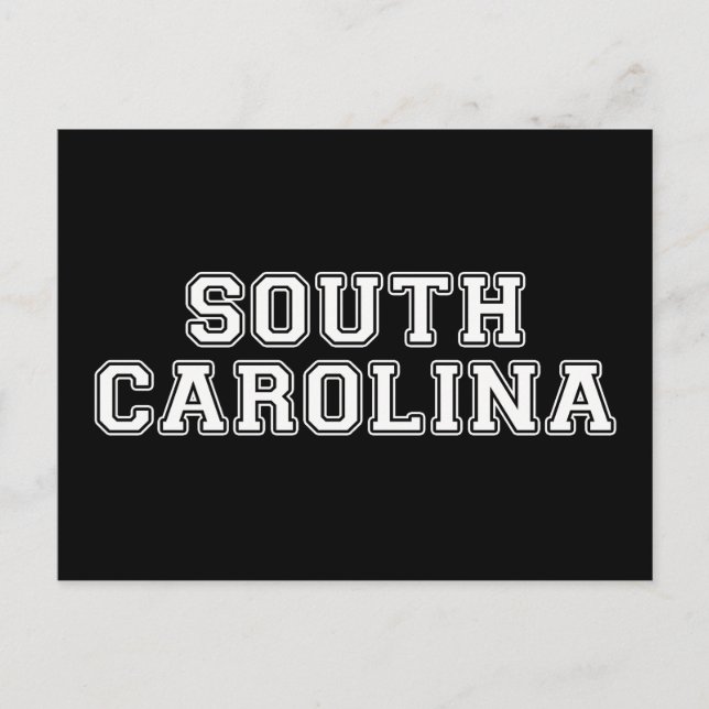 South Carolina Postkarte (Vorderseite)