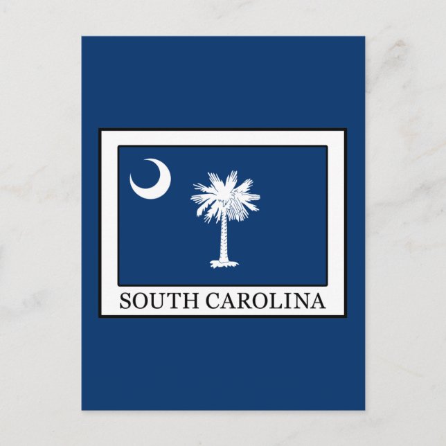 South Carolina Postkarte (Vorderseite)