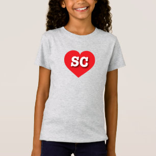 South Carolina - Rosa Herz - I Liebe SC T-Shirt