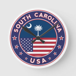 South Carolina Runde Wanduhr