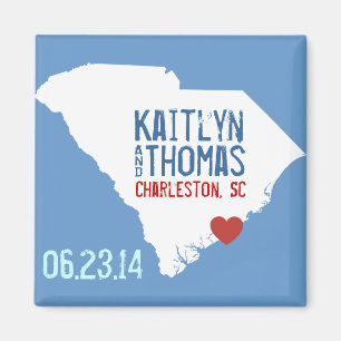 South Carolina Save the Date - Individuell gestalt Magnet