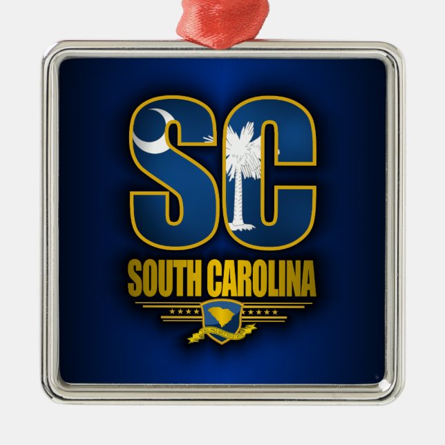 South Carolina (SC) Ornament Aus Metall (Vorne)