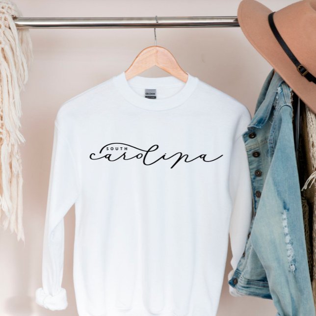 South Carolina Script Staat Frauen Sweatshirt (Von Creator hochgeladen)